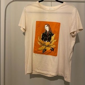 Zara Basics Graphic Tee